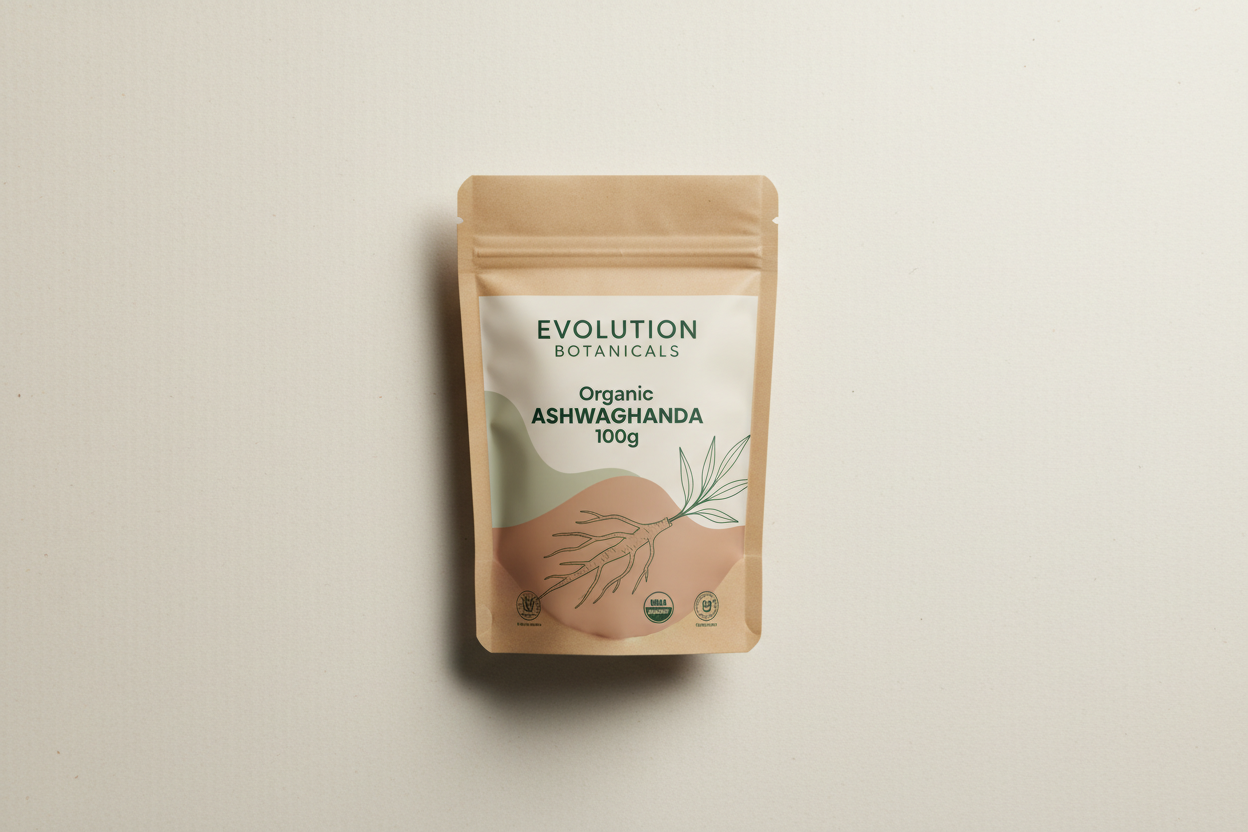 Evolution Botanicals Organic Ashwagandha 100g