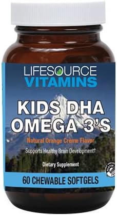 LifeSource Vitamins Kids DHA Omega 3's - 60 Great Tasting Chews -