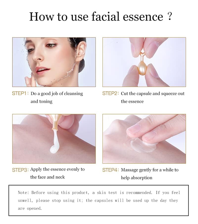 Active Skin Repair, Nourishing Anti Aging Night Serum Capsules for Face - Vitamin E, Supports Facial Skin Brightening and Corrects Dark Spots (3)