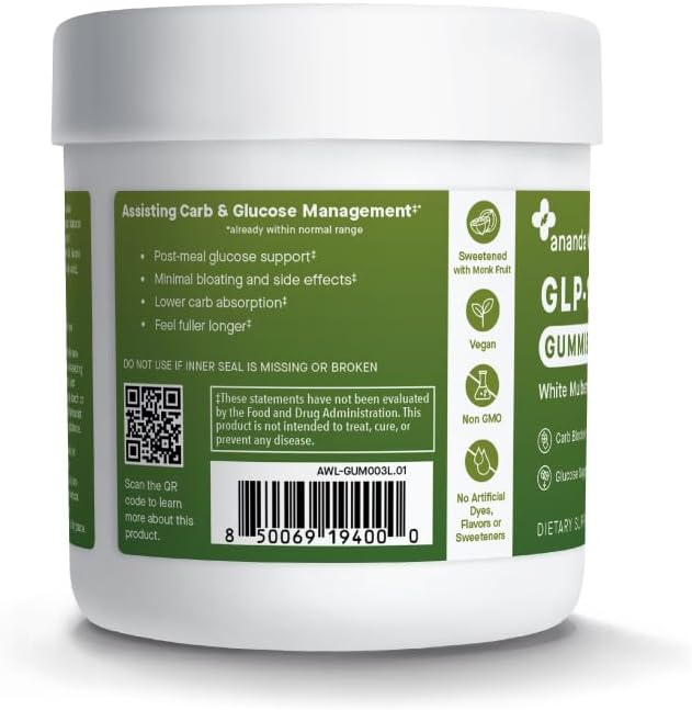 GLP-1 Support Gummies – White Mulberry Leaf Extract, 30 Count
