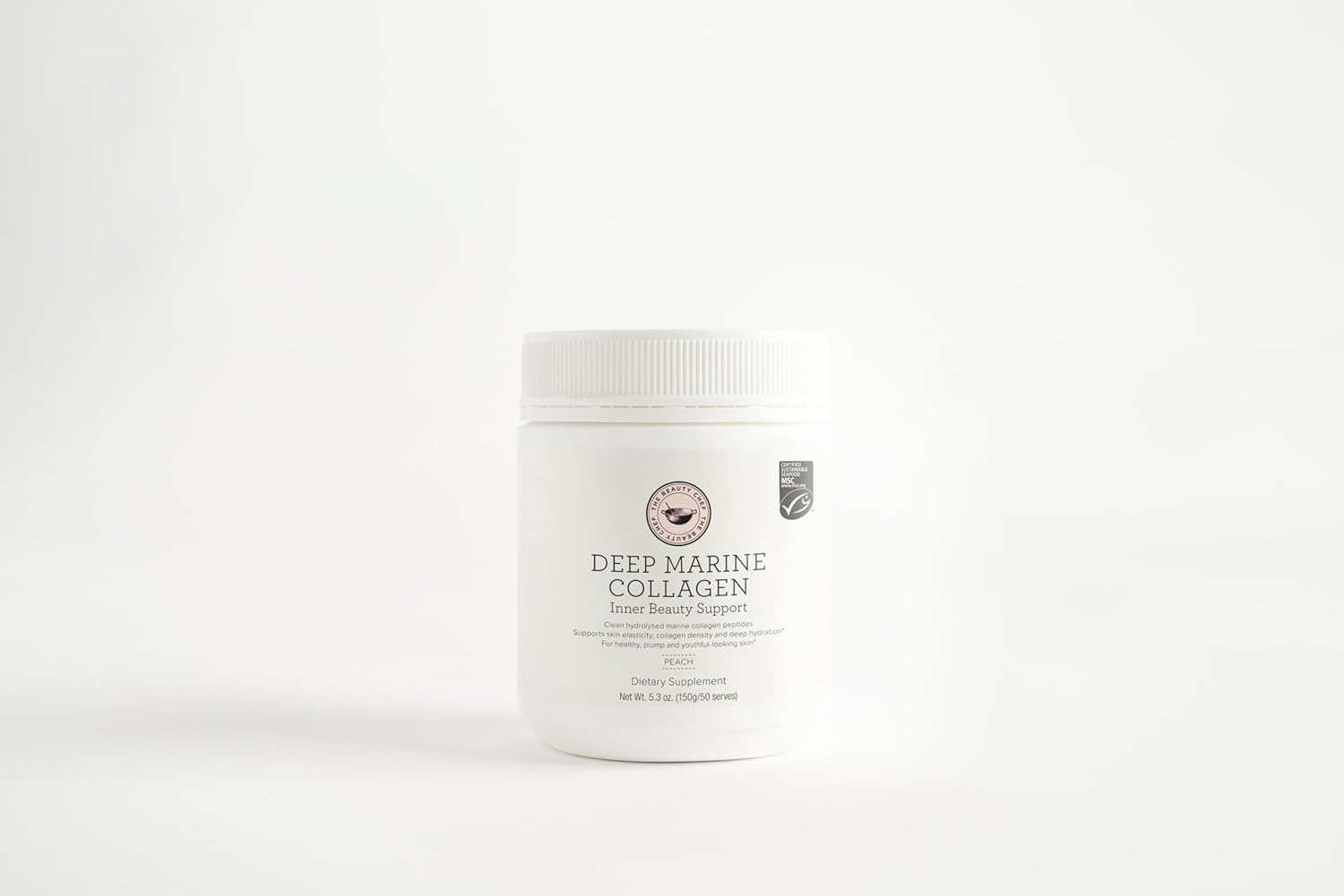 The Beauty Chef Deep Marine Collagen Inner Beauty Support Peach – Marine Collagen Drink for Skin Elasticity, Hydration & Gut Health – 500ml