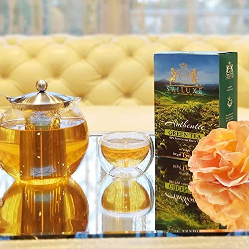 SRILUXE - Premium Quality Loose Leaf Ceylon Green Tea | 100% Natural Tea | Powerful ANTIOXIDANTS | Pure Green Tea Loose-Leaves (500g)