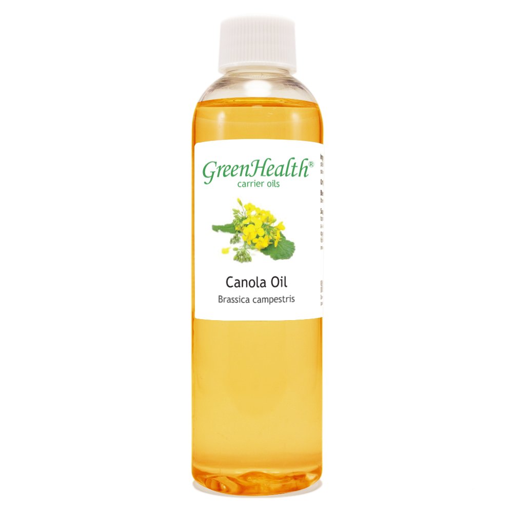 GreenHealth Canola Seed Carrier Oil – 4 fl oz (118 ml) – 100% Pure Cold Pressed Oil