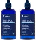 Trace Minerals 40,000 Volts - Concentrate Supplement Drops for Electrolyte Support - Support Muscle Health & Vitality - Workout Drink to Aid Hydration - 8 fl oz (Pack of 2) (96 Servings)