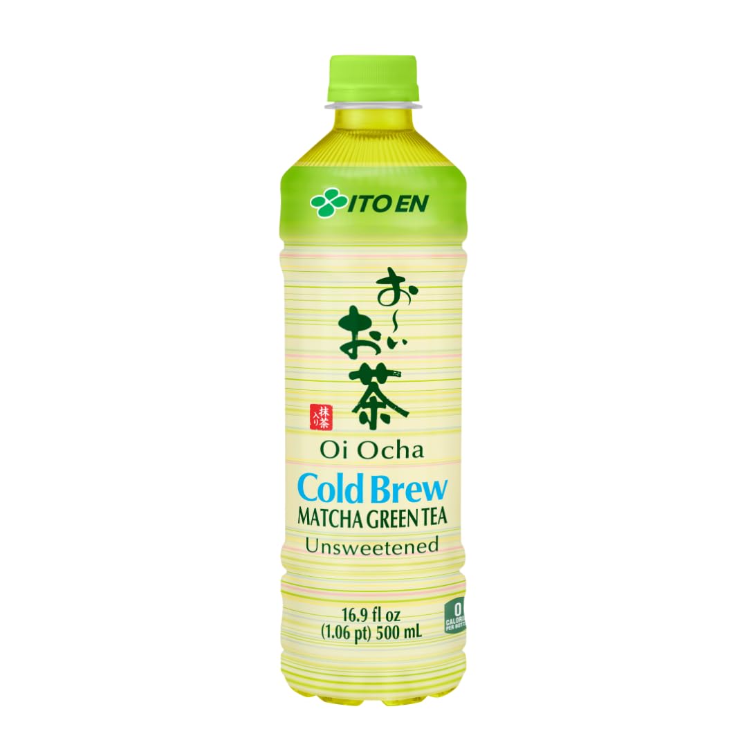 ITO EN Oi Ocha Matcha Green Tea Unsweetened, 16.9 Ounce Bottle (Pack of 12), Sugar Free