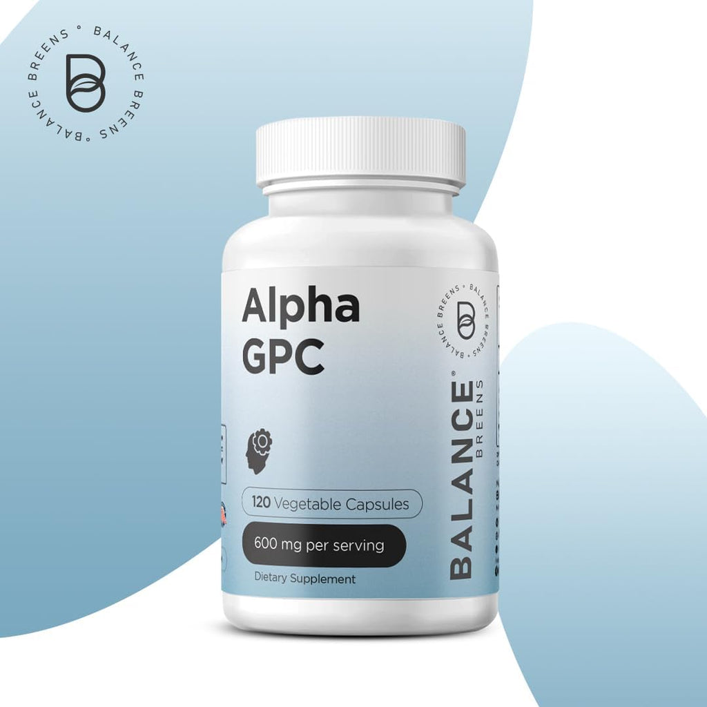 Alpha GPC Choline Supplement 600mg, 120 Veg Capsules - Advanced Memory Formula, Nootropic Brain Support (Pack of 2)