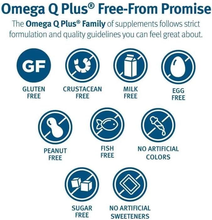Dr. Sinatra Omega Q Plus MAX – Advanced Heart Health and Healthy Aging Support with 100mg of CoQ10 and Turmeric (60 softgels | 30-Day Supply)