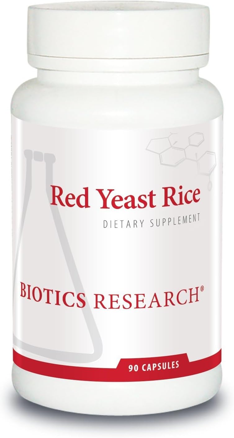 BIOTICS RESEARCH Red Yeast Rice - Citrin RYR 2400mg, mycotoxin Free, Cardiovascular Support, Healthy Aging, Blood lipids & Body Composition, 90 caps