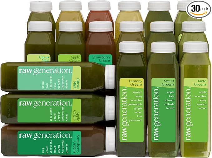 Raw Generation 5-Day Detox Cleanse – 23% Less Sugar Than Other Cleanses | Detox Your Body | Reset Your Diet & Support Weight Loss | Improved Energy | Clearer Skin | Improved Gut Health
