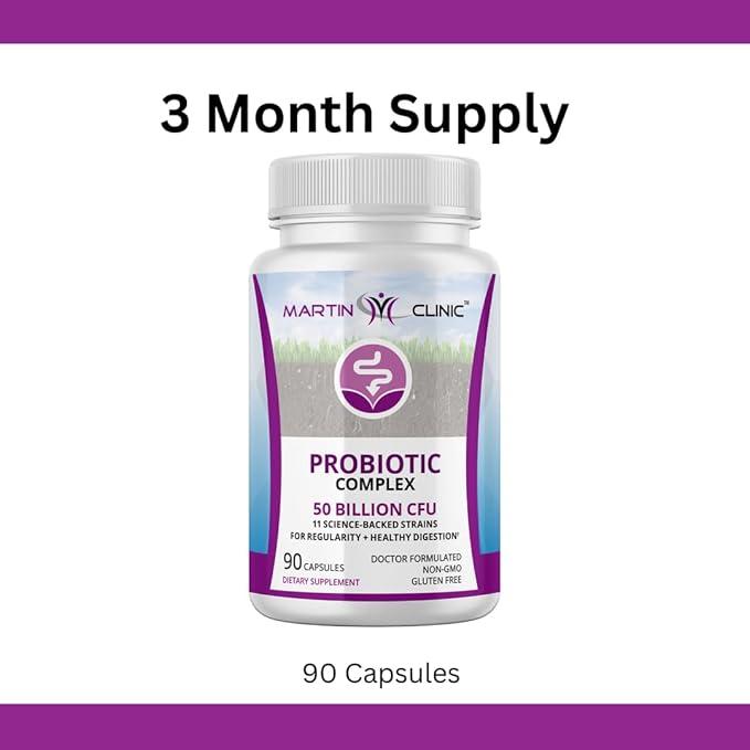 Probiotic for Gut Health & Immune Support — Daily Digestive Balance, Bloating Relief & Better Nutrient Absorption — 60 Capsules