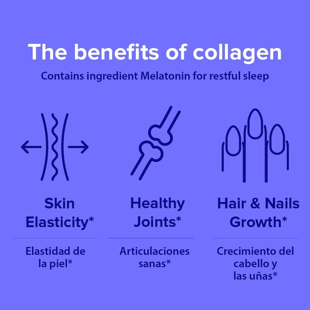 Sanar Naturals Collagen Pills Beauty Sleep with Melatonin 6 mg - Boost Hair Skin Nails Joints - Hydrolyzed Collagen Peptides Supplement, 150 Capsules
