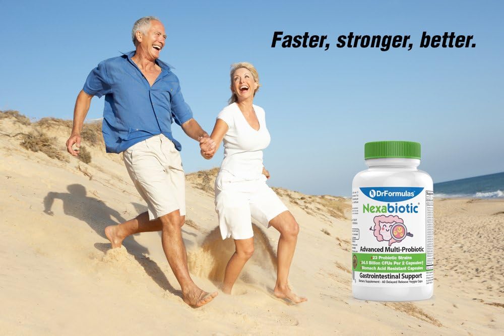 DrFormulas Nexabiotic 23 Multi Probiotic for Women and Men - Dr. formulated with Lactobacillus Acidophilus, Bifidobacterium Infantis, Saccharomyces Boulardii, 17.25 Billion CFUs
