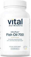 Vital Nutrients Ultra Pure® Fish Oil 700 | Supports Heart, Brain, and Joint Health* | Sustainably Sourced High EPA & DHA Omega-3 Fatty Acid | Lemon Flavor | Gluten, Dairy & Soy Free | 60 Softgels
