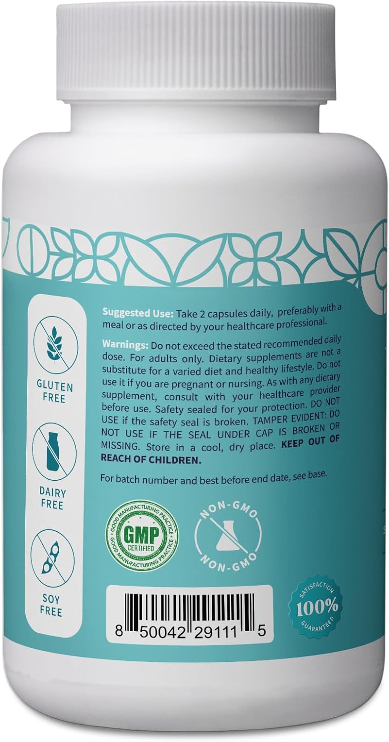 Pattern Wellness Vitamin B Complex – Complete B Vitamins with Folate, B6, B12 – Supports Energy, Brain & Heart Health – Non-GMO – 60 Capsules