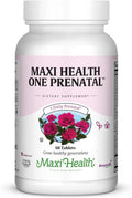 Maxi Health Prenatal Vitamins for Women – One Daily Prenatals with Iron, Folate, Choline, Vitamin D3, and Essential Nutrients – High Absorption Supplement for Pregnancy and Preconception – 60 Tablets