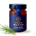 Greek Superherbs - Ikaria Honey, Thyme, 460g (16.2 oz) - 100% Organic, Raw, Unfiltered Blue Zone Longevity Honey with Earthy Flavor - Antioxidant Rich Superfood for Wellness, Energy & Immunity Support