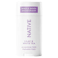 Native Whole Body Deodorant Stick Contains Naturally Derived Ingredients, Deodorant for Men and Women | 72 Hour Odor Protection, Aluminum Free with Coconut Oil and Shea Butter | Lilac & Tea