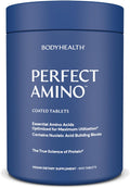 BodyHealth PerfectAmino (600 ct) Easy to Swallow Tablets, Essential Amino Acids Supplement with BCAAs, Vegan Protein for Pre/Post Workout & Muscle Recovery with Lysine, Tryptophan, Leucine, Methionine