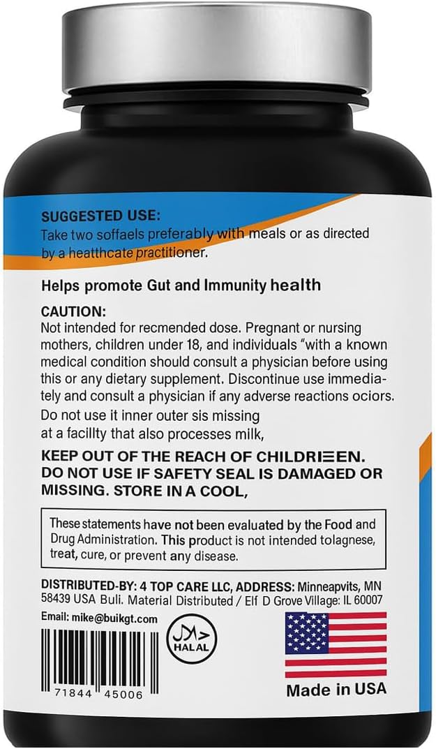 H4U Advanced Digestive Enzymes: an Ultimate Health Solution with Probiotics, Prebiotics, and Enzymes for Both Women and Men. Vegetarian Digestive Enzyme Supplement (180 - Count)