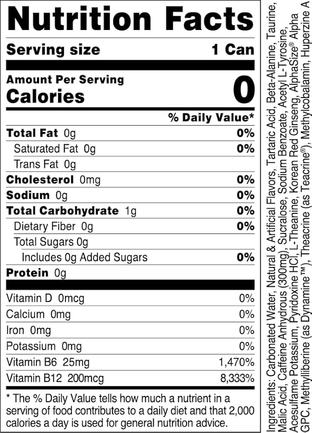 Bucked Up Energy Drink 300mg (Pump N Grind) (12 CT)