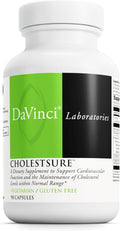 DAVINCI Labs CholestSure Supplement - Supports Cardiovascular Function - Helps Maintain Healthy Cholesterol Levels in a Normal Range - with CoQ10 - Gluten Free - 90 Vegetarian Capsules