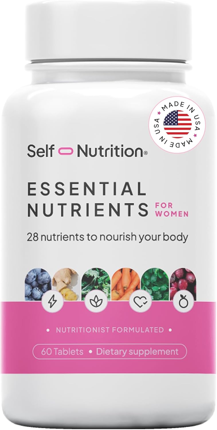 Vegan Multivitamins for Women - Once Daily - 28 Nutrients - Boost Energy, Sleep, Hair, Skin, Nails & Reduce Cravings - Keto, Vegan, Gluten Free, USA, 2-Months Supply
