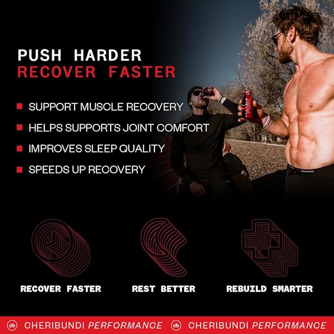 Cheribundi 100% Tart Cherry Juice Pure | Unsweetened Tart Cherry Juice | Athletes Recovery Drink | Promotes Restorative Sleep, Muscle Recovery & Boosts Athletic Performance | 8 floz (12 Pack)