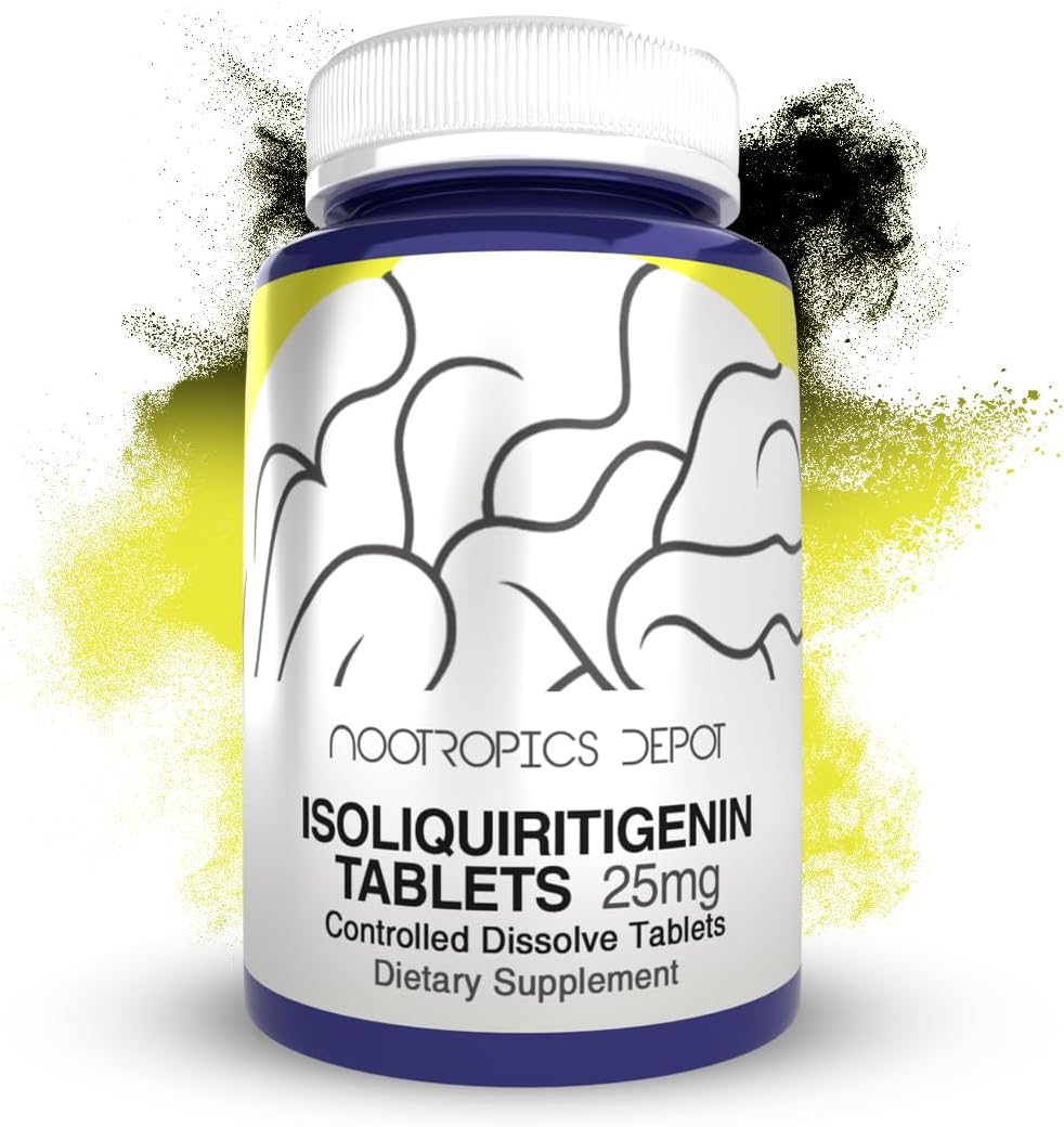 Isoliquiritigenin Controlled Dissolve Tablets | 180 Count | 25mg | Licorice Extract | Glycyrrhiza glabra
