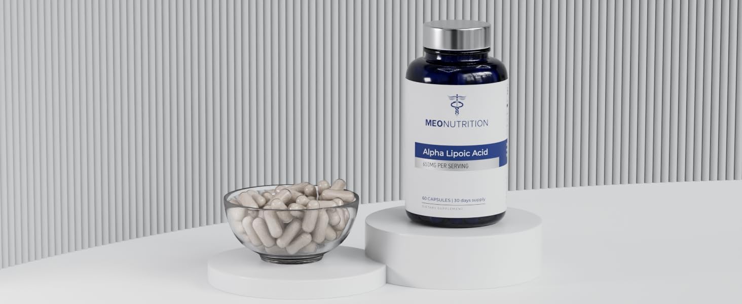 Alpha Lipoic Acid 650mg – 60 Capsules | Non-GMO, Gluten-Free, GMP Certified | Supports Antioxidant Health & Metabolic Wellness | Made in USA