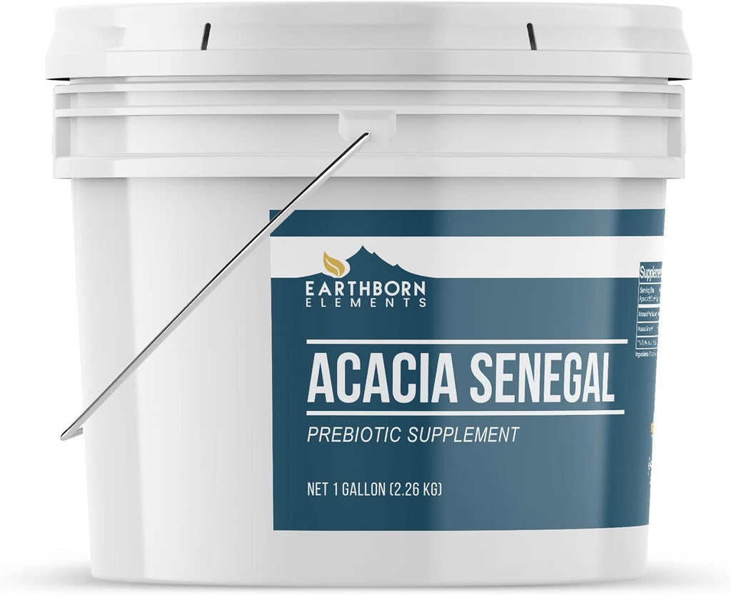 Earthborn Elements Acacia Senegal 1 Gallon, Natural Prebiotic, Resealable Plastic Bucket