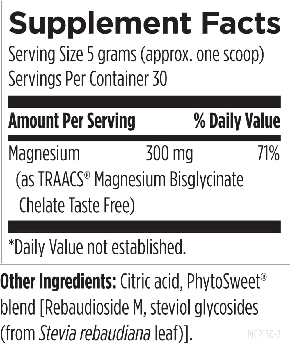 Designs for Health Magnesium Glycinate Powder - 300mg Powdered Chelated Magnesium Bisglycinate Supplement - Non-GMO Great-Tasting Drink Mix Add-in, Orange Flavor (30 Servings / 150g)