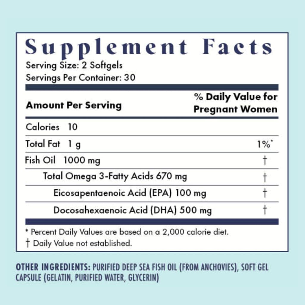 Prenatal Vitamin Lemon + DHA | Omega 3 Fish Oil with DHA & EPA for Brain Development & Nervous System Support | 26+ Vital Nutrients | Dietitian-formulated, 3rd Party Tested, 30 Servings