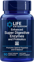 Life Extension Enhanced Super Digestive Enzymes and Probiotics, 90 Vegetarian Capsules