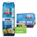 Amy & Brian Pure Coconut Water, 1 Liter (Pack of 6), Best Tasting Coconut Water, Non-GMO & No Added Sugar, Refreshing & Hydrating Real Coconut Water