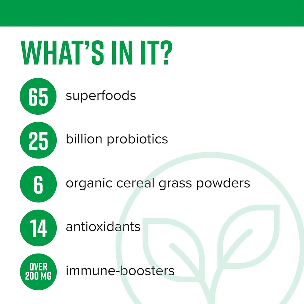 Vibrant Health, Green Vibrance, Vegan Superfood Powder, 15 Servings
