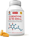 ANDREW LESSMAN Coenzyme Q-10 200 mg 60 Capsules - Essential for Energy Production and Optimum Key Organ Function, Anti-Oxidant Support, Depleted by Aging, Plus B-Complex. Easy to Swallow Capsules