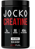 Jocko Fuel Creatine Monohydrate Powder - Creatine for Men & Women, Supplement for Athletic Performance & Muscle Health, 90 Servings 16 oz (Unflavored) (16 OZ JAR)