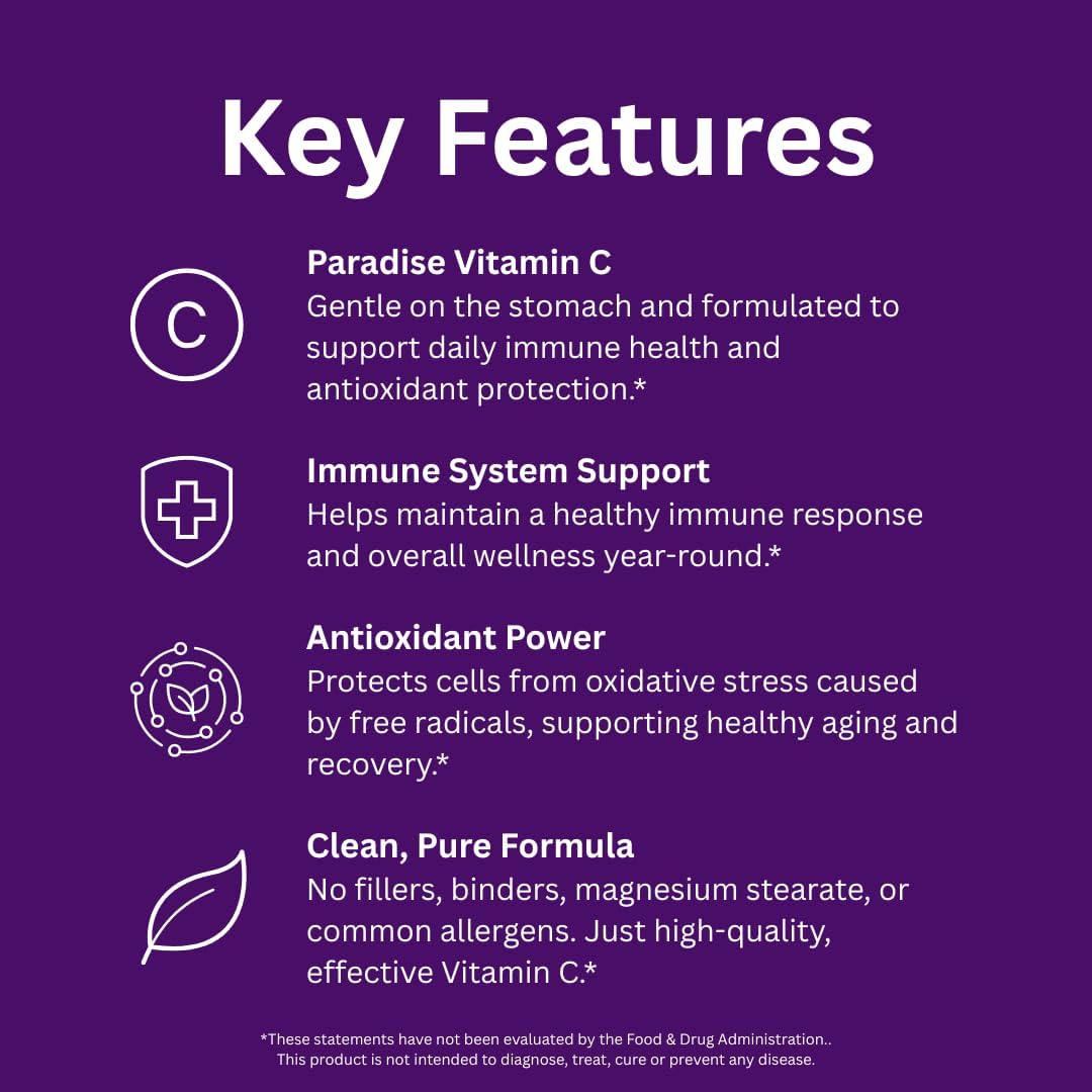 Paradise Herbs Earth's Blend Vitamin C with Nature's C and Adaptogens, Superfoods Base of Probiotics & Organic Alkalizing Greens, 90 Vegetarian Capsules (Pack of 2)