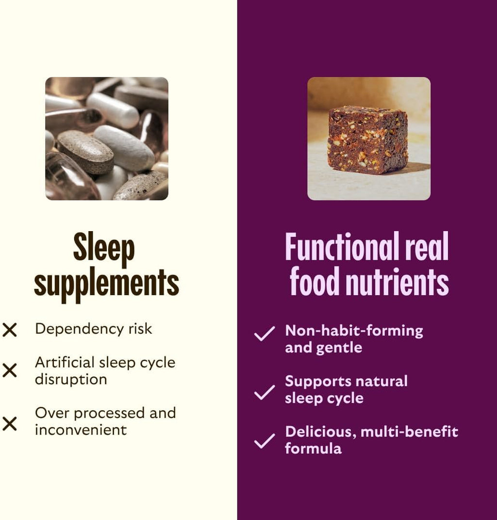 GEM Sleep Aid, Nighttime Bite, Melatonin Free, L-Theanine, Magnesium, Valerian Root Extract | Vegan and Gluten Free | Earthy Chocolate Cherry, Trial Size (28 Pack)