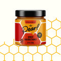 Pearl Honey Spreads - Organic Creamed Raw Honey Spicy Cayenne Flavor- Chemical Free, Dairy Free, Soy Free & 100% Natural Flavor | 8.8oz Jar
