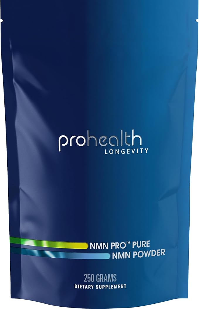 ProHealth NMN Pro Powder (250 Grams) Clinically Studied Uthever® NMN. NAD+ Precursor for Cellular Energy, Mitochondrial Support & Healthy Aging. USA Manufactured, Triple Lab-Tested