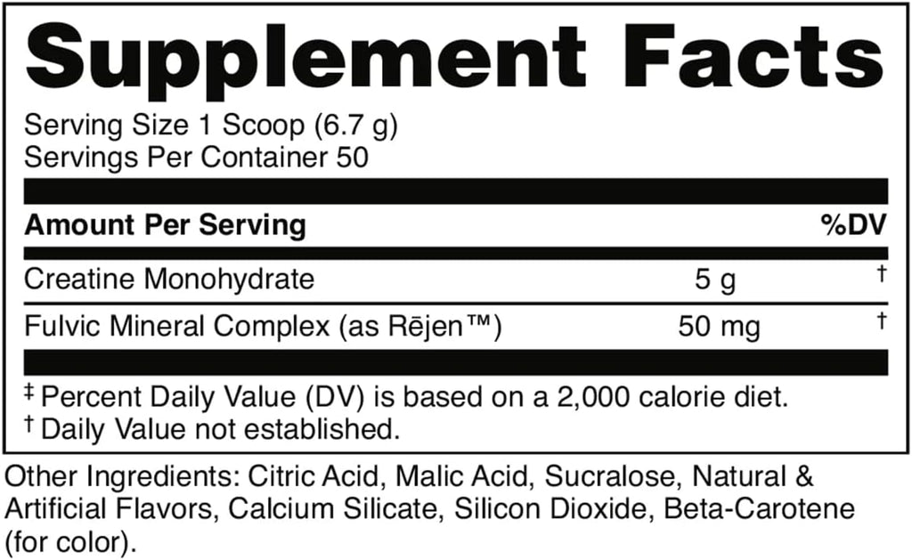 Bucked Up Mango Pineapple Creatine for Women and Men - Easy to Mix Vegetarian - Flavored Creatine Monohydrate Powder - Made in USA - 5G Per Serving - 50 Servings - 250 Grams Per Container