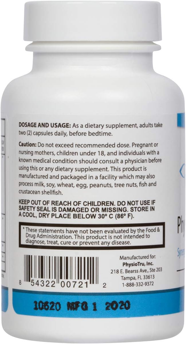 Physio Flora Curcumin Piperine, Probiotics and Prebiotics for Gut, 60 Veggie Capsules (4 Pack)