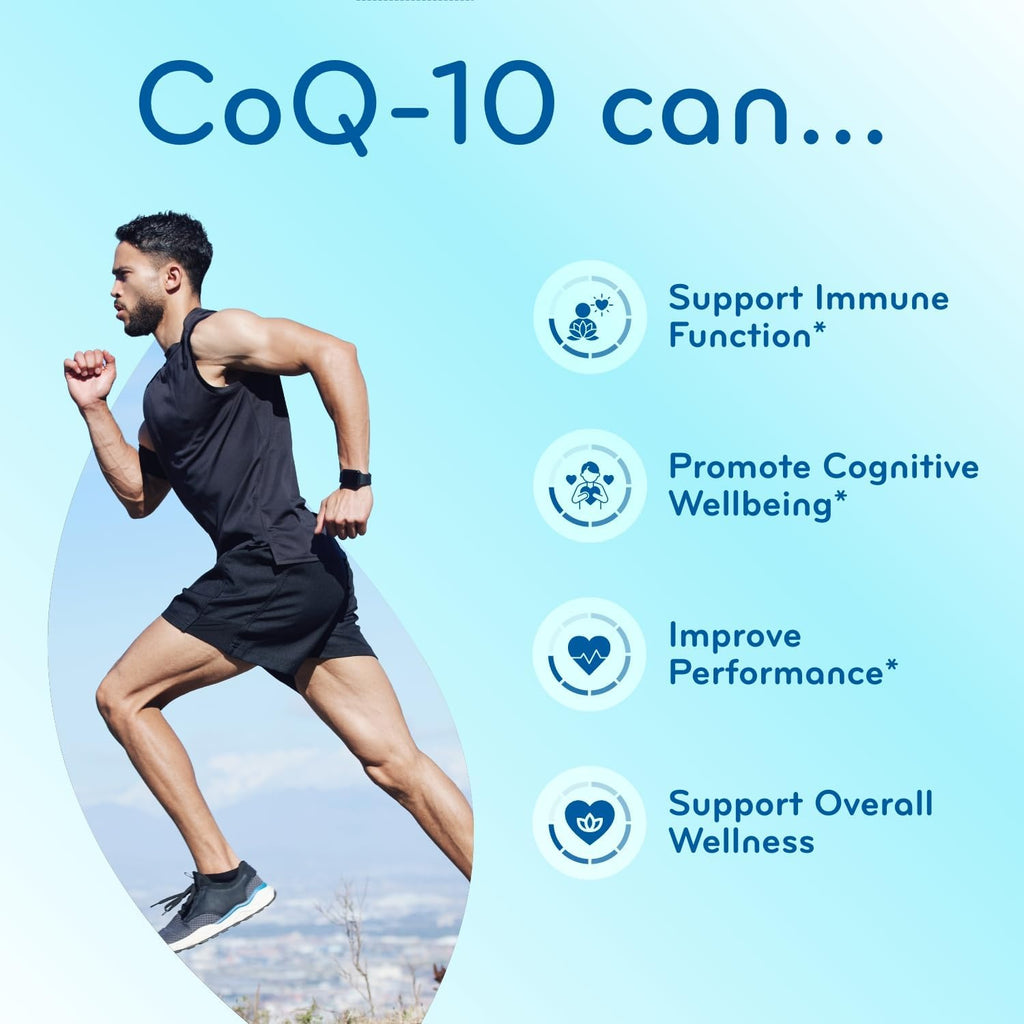 CoQ10 200mg with BioPerine - Enhanced Absorption Coenzyme Q10 200mg Potent Antioxidant for Heart Energy and Aging Support - High Stability CoQ10 Ubiquinone Caps - Made in a cGMP US Lab (200 Servings)