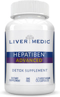 Hepatiben Liver Detox Cleanse, Non-GMO, w/Digestive Repair. Natural Liver Supplement w/Milk Thistle, Silybin, NAC, Choline, Turmeric, Berberine, L-Glutathione 60CT