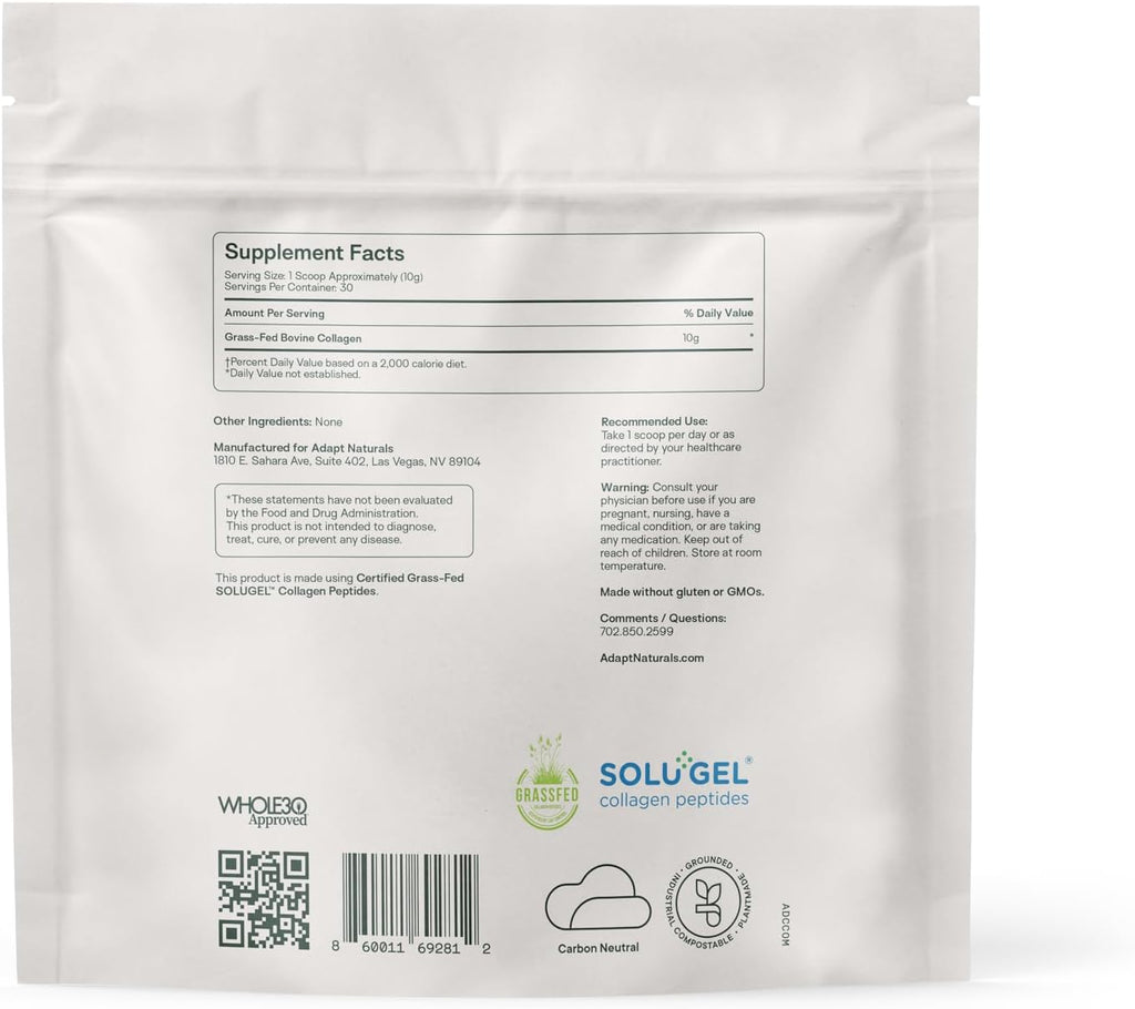 Bio-Avail Collagen+, Grass Fed Collagen Peptides, Optimized for Superior Absorption, Naturally-Sourced Bio-Avail Collagen Supplements for Women and Men, 30 Day Supply