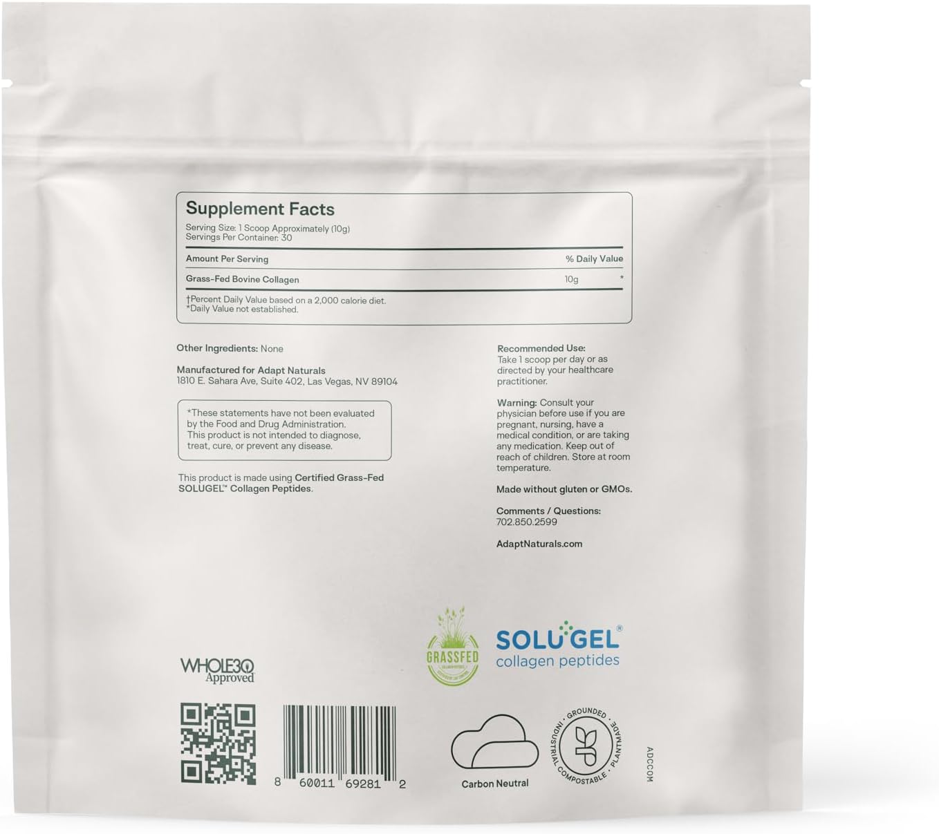 Bio-Avail Collagen+, Grass Fed Collagen Peptides, Optimized for Superior Absorption, Naturally-Sourced Bio-Avail Collagen Supplements for Women and Men, 30 Day Supply