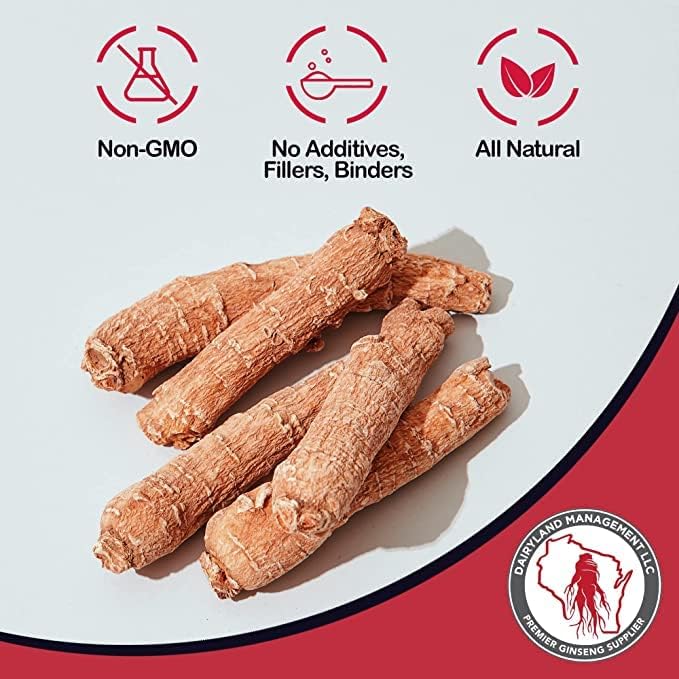 Red Panax Ginseng Powder with Natural Ginsenosides (16 oz)- Supports Healthy Energy, Vitality, Mood and More, Korean Panax Ginseng Root Powder for Smoothies, Coffee or Drinks (2 Packs)