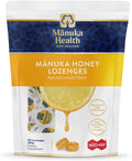 Manuka Health Manuka Honey Cough Drops – 58 Natural Lemon Flavored Throat Lozenges Infused with Raw Manuka Honey and Vitamin C for Immune Support