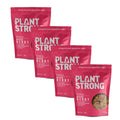 PLANTSTRONG Crispy Mixed Berry Crumble Granola Snack Mix - Whole Grain, Naturally Sweetened With Fruit, Plant Based, Oil Free - Pack of 4 x 9oz Bags